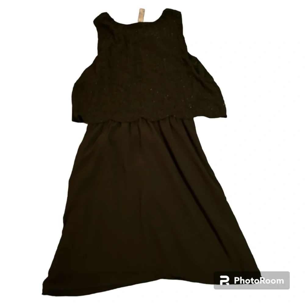 Alya black beaded dress size M - Picture 2 of 4